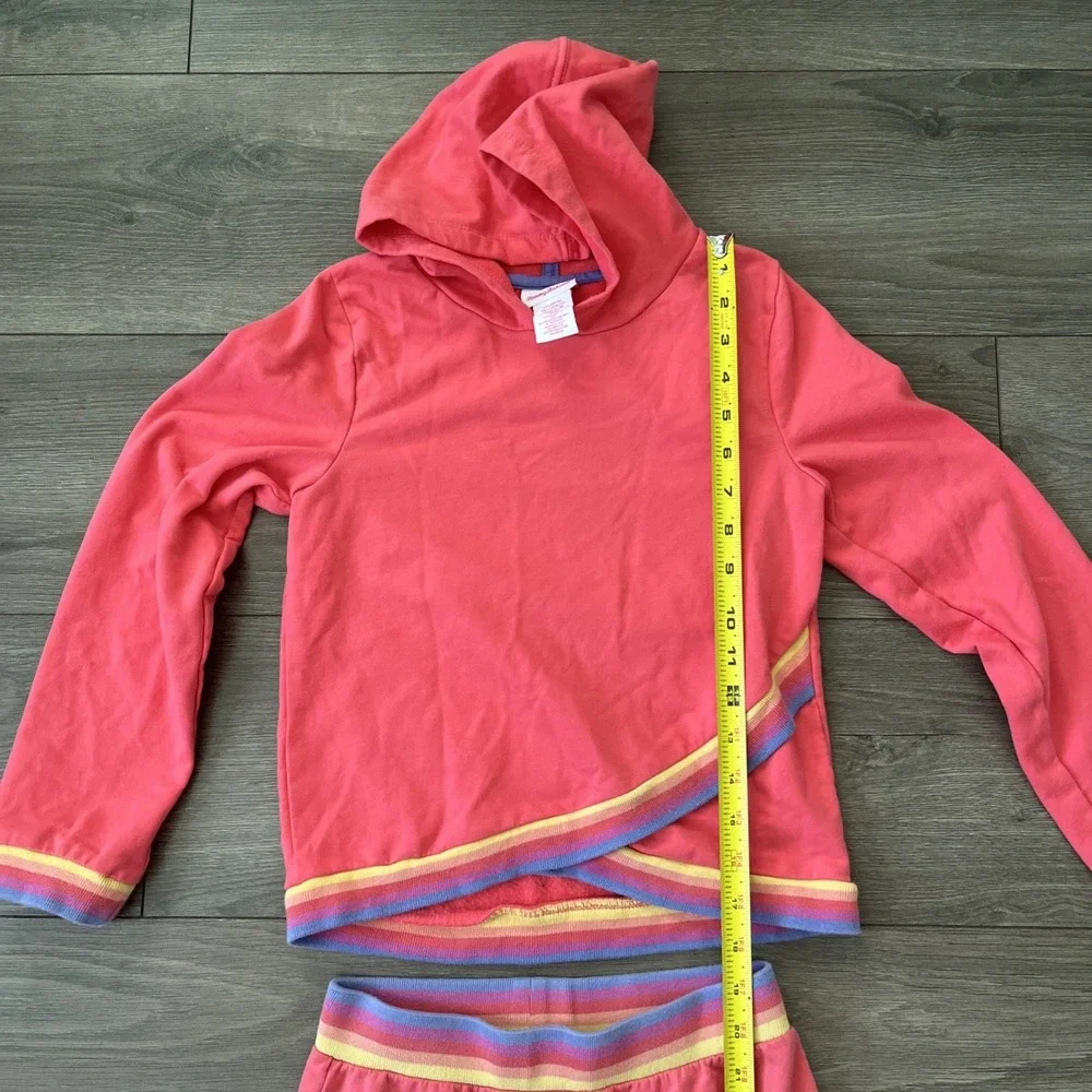Tommy Bahama Girls L 10/12 Sweatsuit Pink Pants & Hoodie